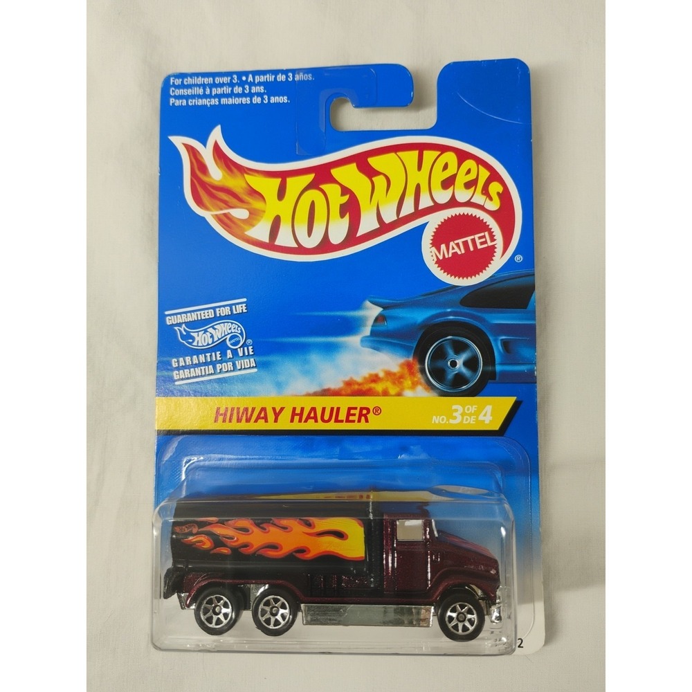 Hot Wheels 1996 Hiway Hauler 3/4‎ Semi Truck With Flames - Picture 1 of 2